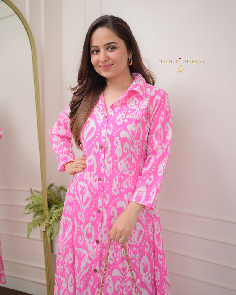 Pink Baroque Cotton Co-ord