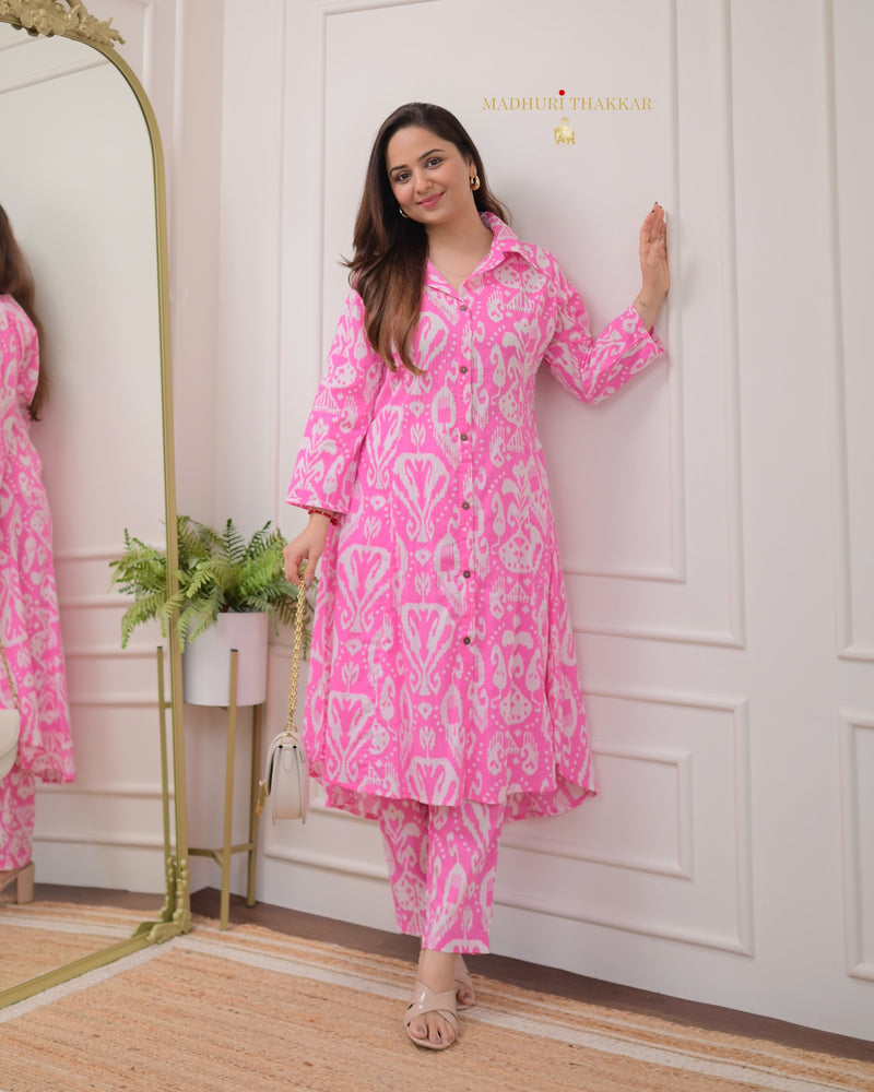 Pink Baroque Cotton Co-ord