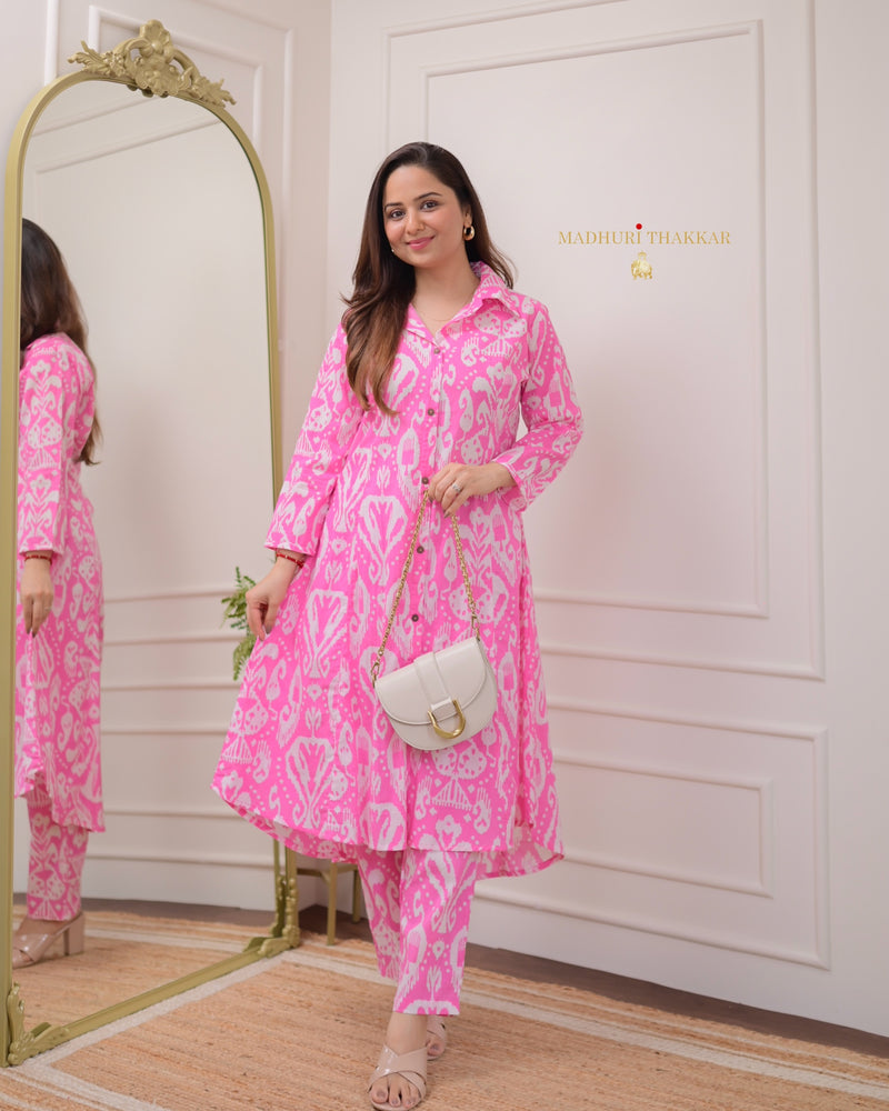 Pink Baroque Cotton Co-ord