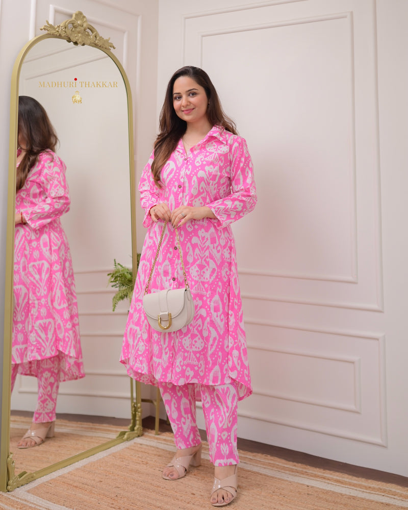 Pink Baroque Cotton Co-ord
