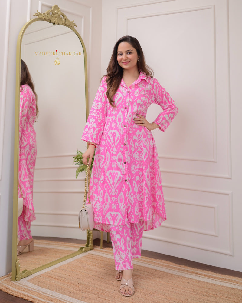 Pink Baroque Cotton Co-ord