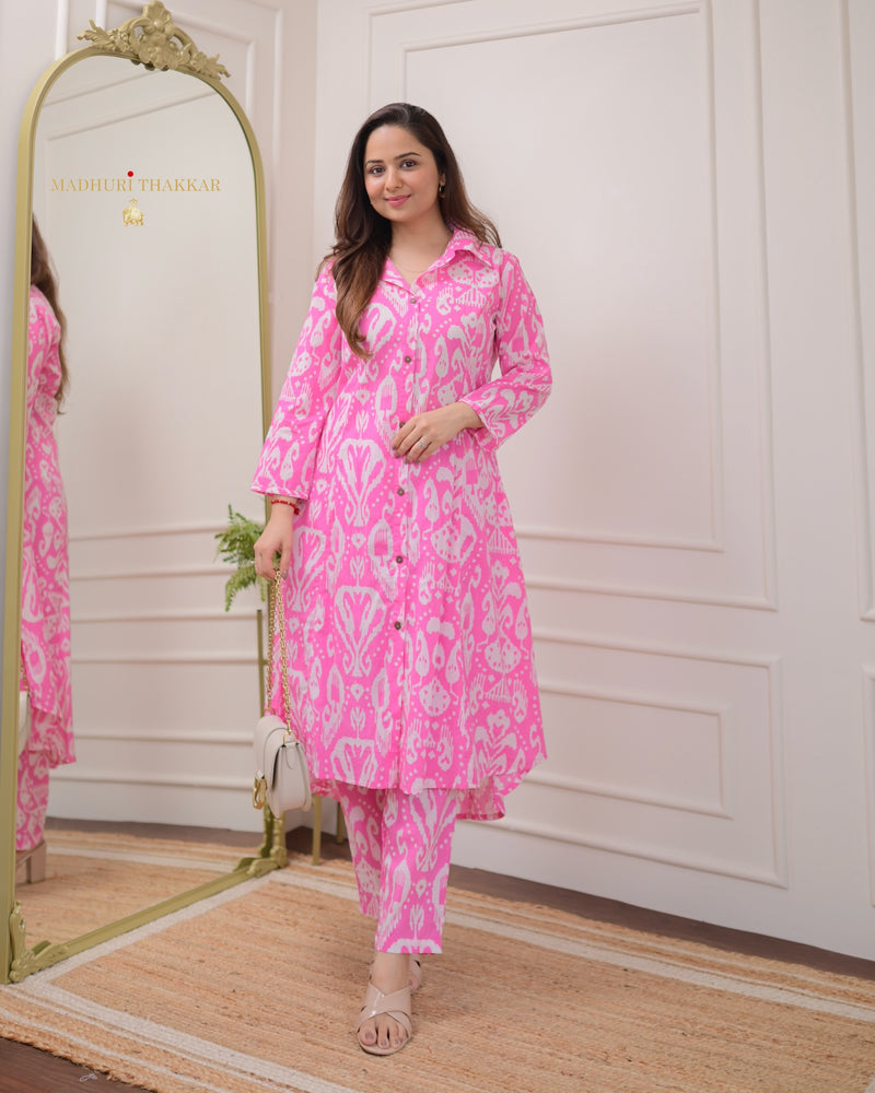 Pink Baroque Cotton Co-ord