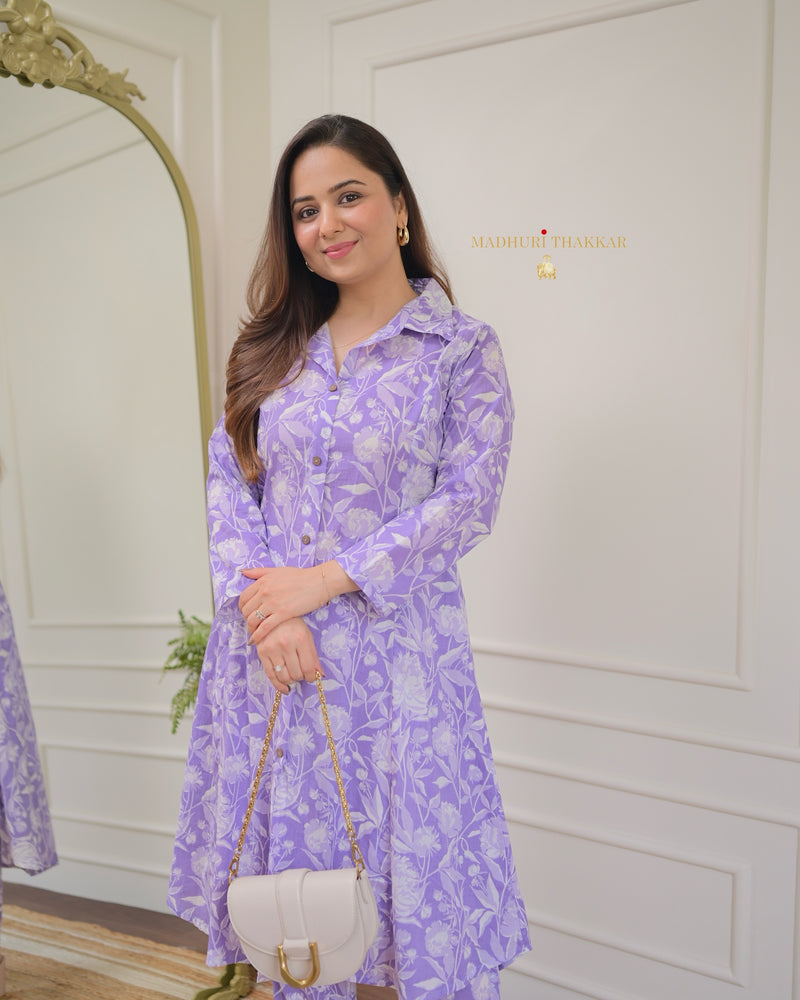 Lavender Floral Cotton Co-ord