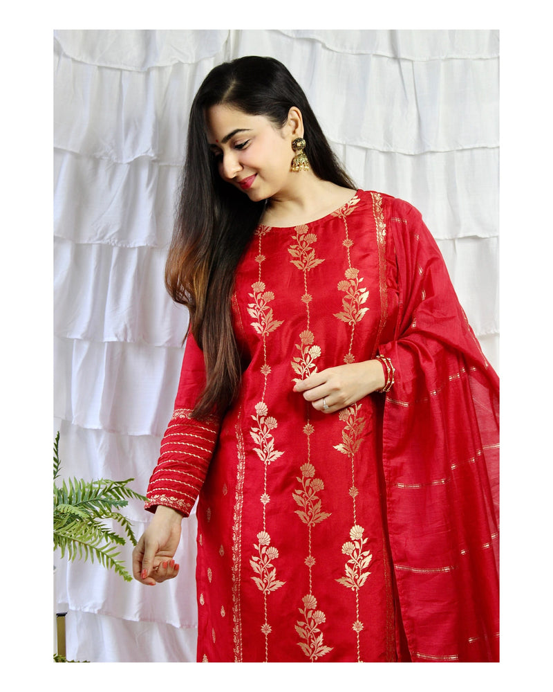 Red Silk Set
