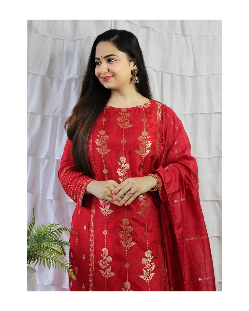 Red Silk Set