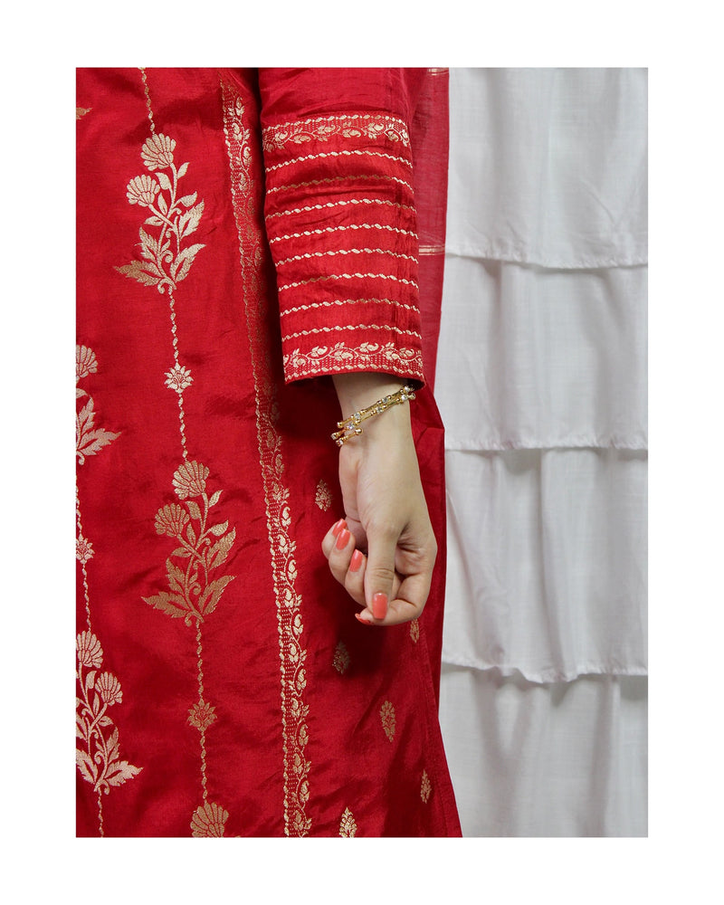 Red Silk Set