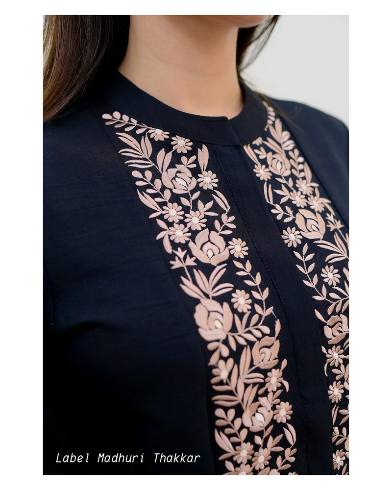 Black Threadwork Co-ord
