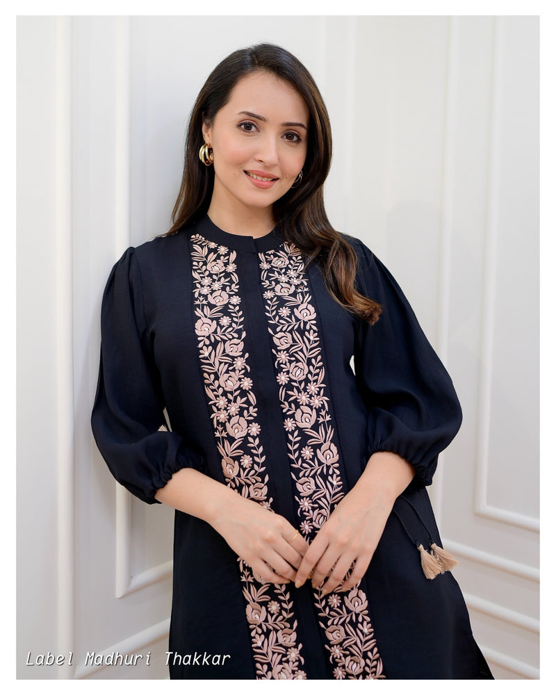 Black Threadwork Co-ord