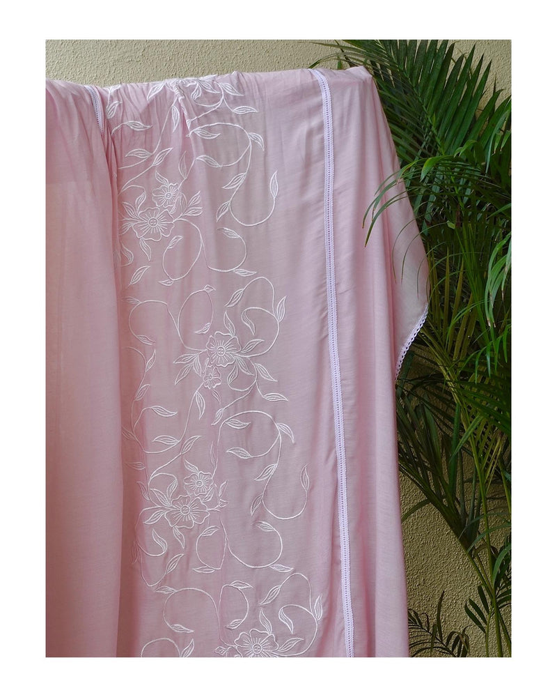 Blush Pink Silk Suit