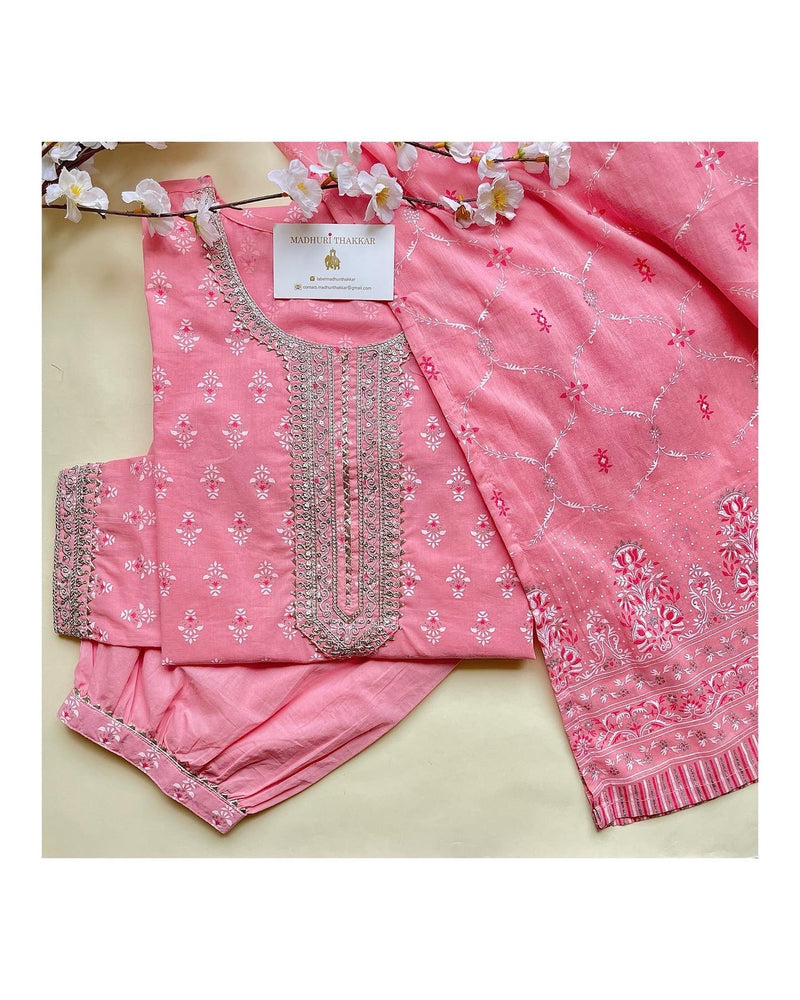 Pink Afghani Suit Set