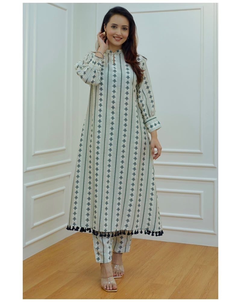 Black & White A-Line Co-ord Set