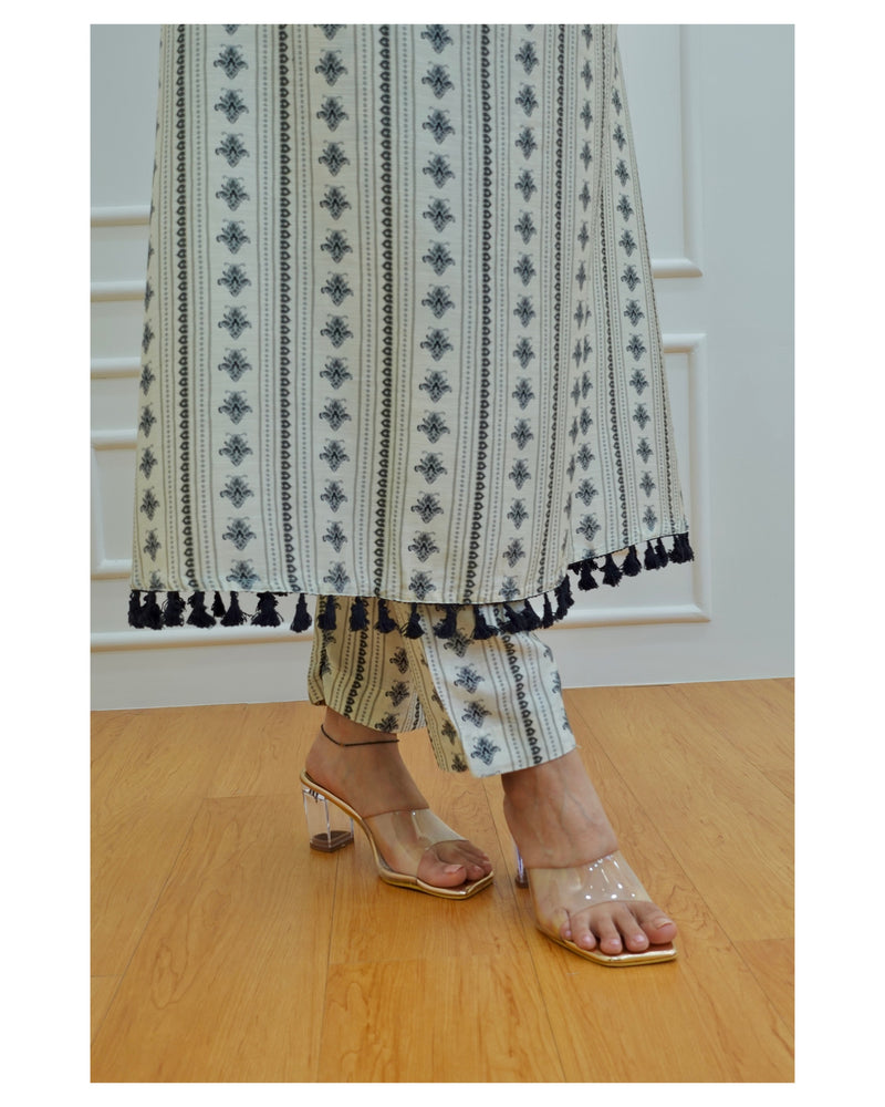 Black & White A-Line Co-ord Set
