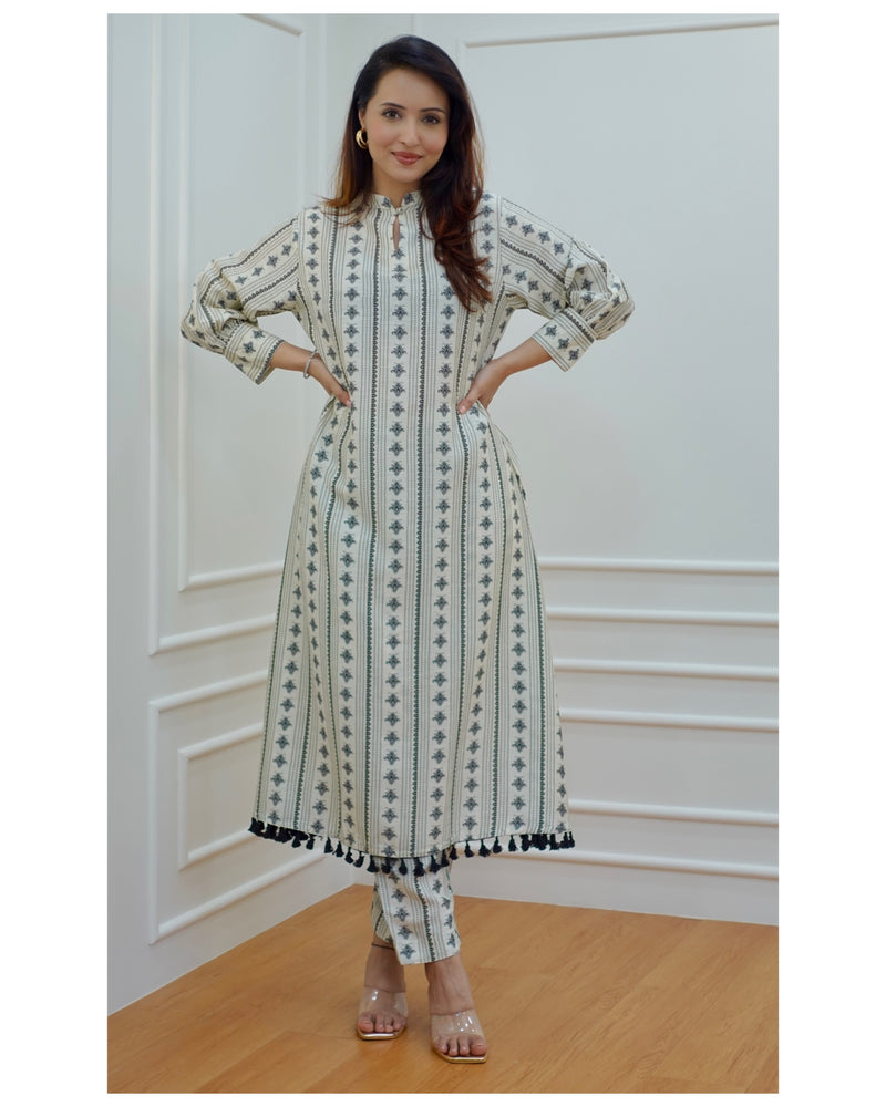 Black & White A-Line Co-ord Set